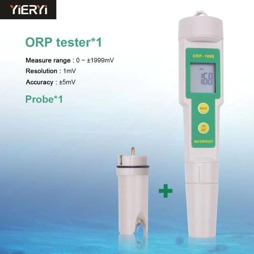 Digital ORP Water Quality Tester Pen with Replaceable probe 0~+/-1999mV Oxidation Reduction Potential Negative Potential Tester