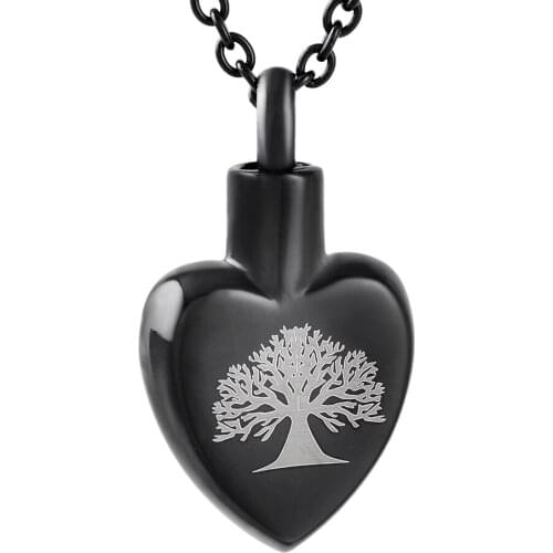 CMJ9815 High Polished Cremation Pendant Urn Jewlery Keepsak Necklace Urn Lockets for Ashes