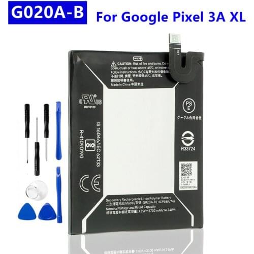 G020A-B Battery 3700mAh For HTC Google Pixel 3A XL 3 A Mobile Phone Batteries GO2OA-B + Free Tools