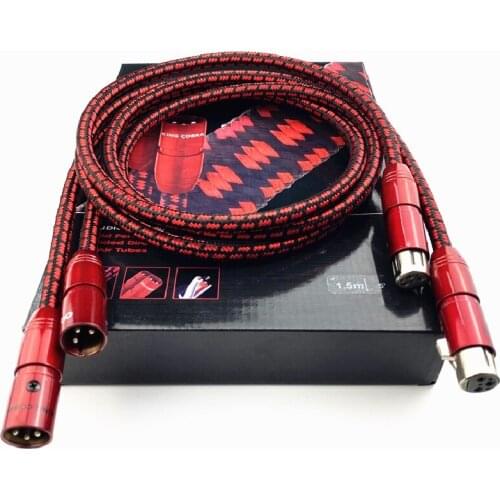 New King Cobra PSC RCA To XLR Female / Male Cable HiFi Audio XLR Balance Cable with Box for Amplifier CD Player Home Theater