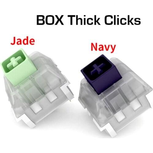 Kailh Box Thick Click Navy Blue Jade Switches RGB SMD 3pin Switch IP56Waterproof