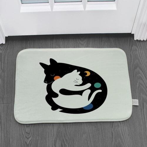 Animal Design Floor Mat Entrance Door Mat Floor Mat Anti-slip Door Mat Bathroom Kitchen Mat Kitchen Carpet Home DecorLZE2