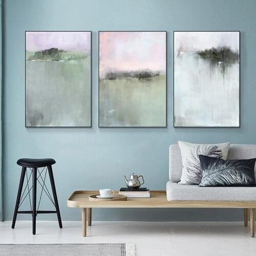 3 Panels Nordic Abstract Poster Canvas Painting Modern Oil Painting Wall Pictures for Living Room Bedroom Study Decor Cuadros