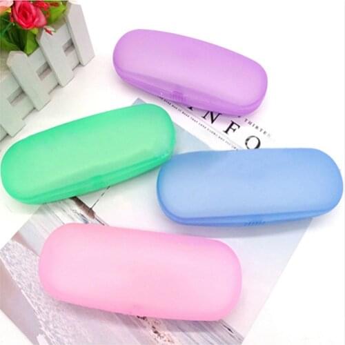 2020 New Scrub Translucent Glasses Case Glasses Sunglasses Storage Protection Unisex Plastic Glasses Box