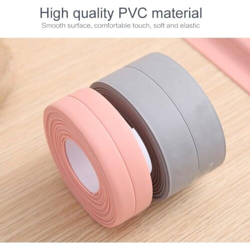 Self Adhesive Tape Bathroom Bath And Wall Sealing Strip Tape Sink Edge Waterproof Tapes For Kitchen Accessories 3.2Mx22MMx38MM