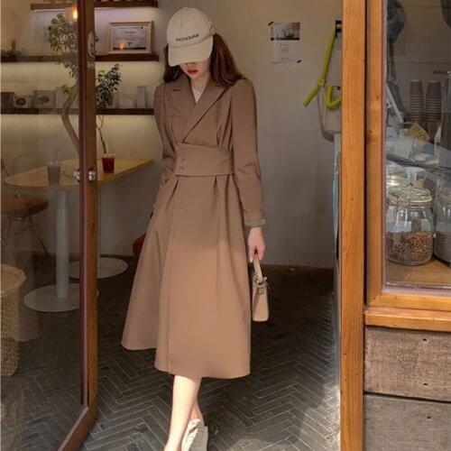 Nowsaa Spring Autumn Dress Women Long Dress Elegant Full Sleeve Female Maxi Dress Korea Japan High Waist Elegant Vestidos