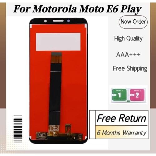 5.5" High Quality For Motorola Moto E6 Play XT2029 XT2029-1 LCD Display Touch Screen Digitizer Assembly Replacement