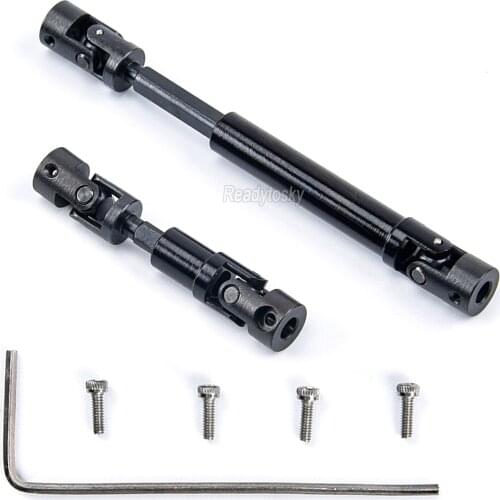 1 Pair 1:24 Metal Drive Shaft CVD Joint Axle for Axial SCX24 90081 1/24 RC Car Model Upgrade Parts