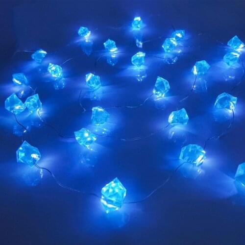 1pcs Natural Fluorite Led String Lights Lamp Holiday Lighting Indoor Copper Wire Lamp For Christmas Wedding Decoration