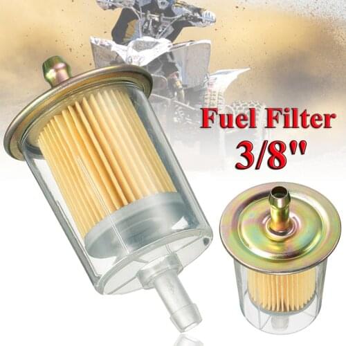 1pc 3/8" Fuel Filters Industrial Universal Motorcycle RVs Inline Gas Fuel Line Bike ATV Go Kart Car Accessories Fuel Filters