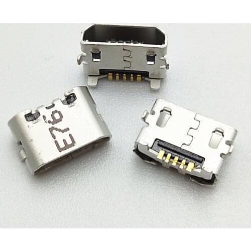 100pcs Micro USB Charging Port Dock Connector Socket For Huawei Ascend 4X 4X Y6 4A P8 C8817 P8 max P8 Lite 4C 3X Pro G750-T20