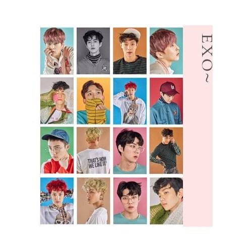 16PCS EXO Character star expression pretty boys Scrapbooking Stickers Decorative Sticker DIY Photo Albums