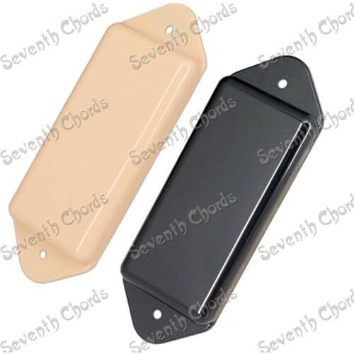 2 Pcs Dog ear Sealed Closed Type P90 Style No Hole Electric Guitar Pickup Covers/Lid/Shell/Top - Black & Cream for choose