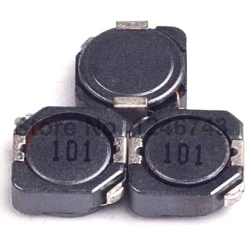 25PCS 10*10*4MM 100UH SMD 104R shielded inductors Power Inductors