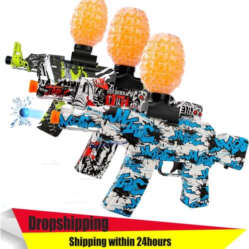 2021 Electric Gel Water Ball Bullet Airsoft Toy Gun Automatic Burst Pistol Quick Shooting Handgun Outdoor Boy CS Game Equipment
