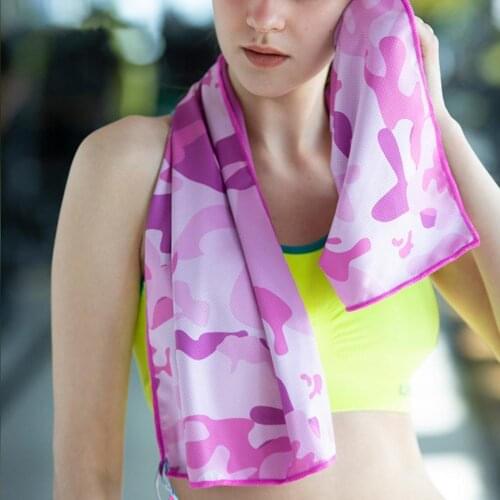 Safe Eco-friendly Dyeing Gym Sports Sweat-absorbent Towel for Exercise