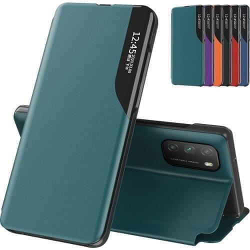 For Xiaomi Poco M3 Case Smart View Leather Magnetic Flip Case Xiomi Pocom3 Mi Pocco PocoPhone M 3 Stand Book Phone Cover Coque