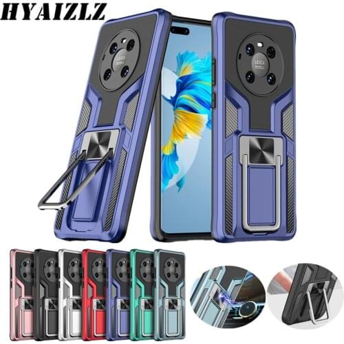 Heavy Protection Phone Case for Huawei Mate 40 Pro Plus P40 Armor Shockproof Fundas Magnetic Car Ring Holder Stand Back Cover