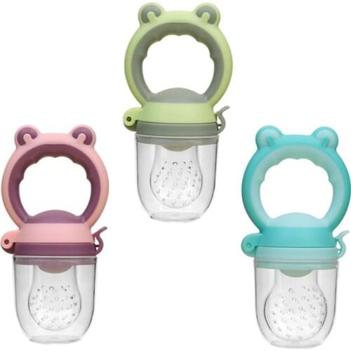 Baby Fresh Food Fruit Vegetable Mills Dispenser Baby Cartoon Pacifier Nipple Feeder Baby Food Masher Care Safety Tool BPA Free
