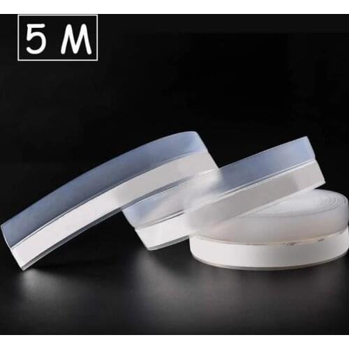 Door Accessories Soundproof Strip Transparent Silicone Sealing Strip Door Windproof Sealing Strip Self-adhesive Tape For Door