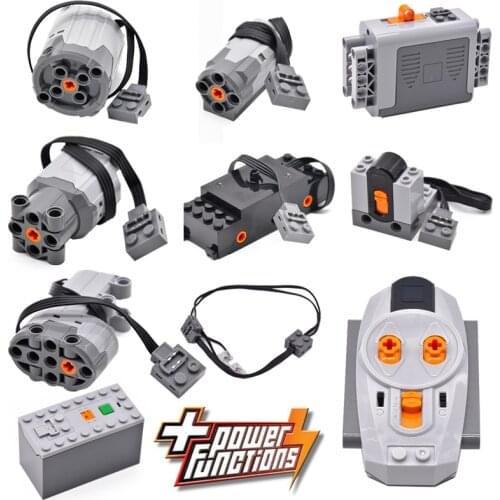 Ev5 Technical Power Function Servo Motor Polarity Switch IR Receiver Battery Box technic creator spare parts ev3 moc