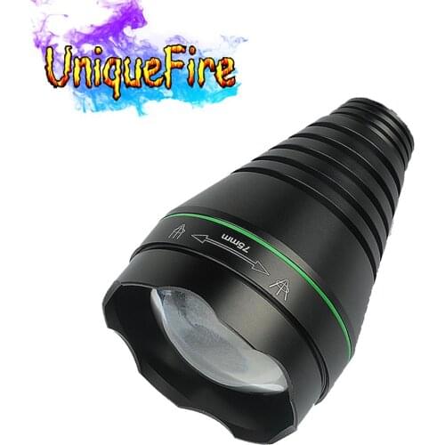 UniqueFire 1508 75mm Head Fit For UF1508 LED Flashlight Adjustable Focus Zoom Lens (Not Included Straight Pill And Driver)
