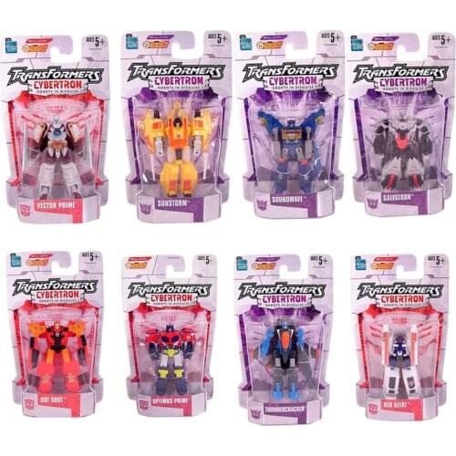 Hasbro TransFormers Cybertron Robots In Disguise Hot Shot Sunstorm Red Alert Model Anime Figures Favorites Collect Ornaments