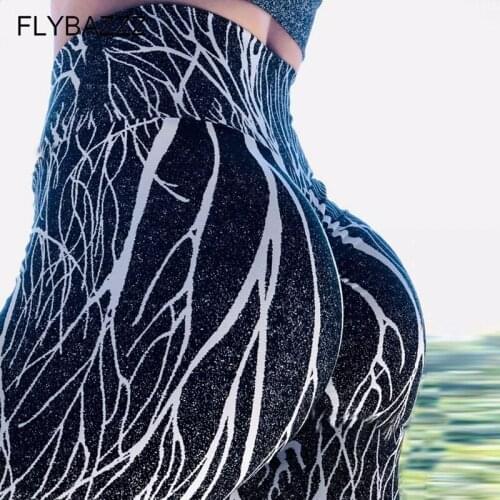 Hot Sexy Printed High Waist Yoga Pants Women Sports Gym Leggings Fitness Clothing Workout Running Pants Leggins Deporte Mujer
