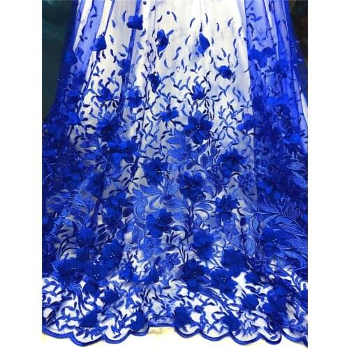 Good looking high quality with pearls pretty Nigerian lace fabric lace fabric african net lace fabric for wedding