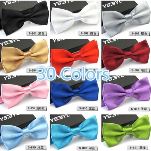 Men Fashion Bowtie Necktie Tuxedo Classic Bow Tie Solid Color Butterfly Wedding Party Gift for men Chirstmas Noeud Papillon
