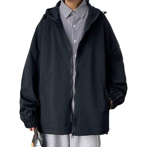 Spring New Light And Shadow White Wall Colorful Reflective Hooded Jacket Plus Size Casual Jacket Mens Jacket