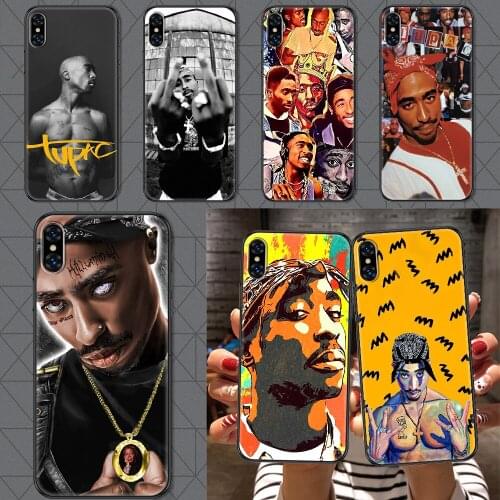 Rapper 2pac Singer Tupac Phone Case Cover Hull For iphone 5 5s se 2 6 6s 7 8 12 mini plus X XS XR 11 PRO MAX black trend bumper