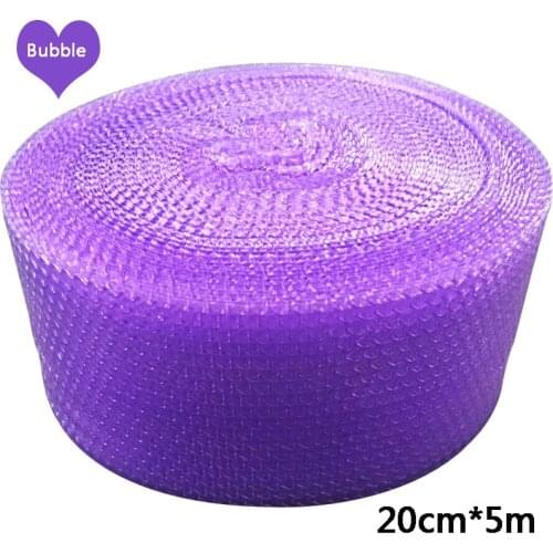 20cmx5m Purple Heart-shape mini Air Bubble Roll Party Favors And Gifts Packing Foam Roll Wedding Decoration Emballage Bulle Warp
