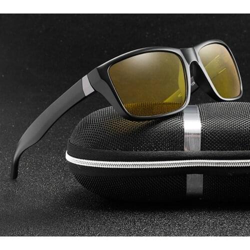2019 New Arrival Mens Sunglasses Car Drivers Night Vision Goggles Anti-Glare Polarized Sun glasses UV400 Driving Glasses
