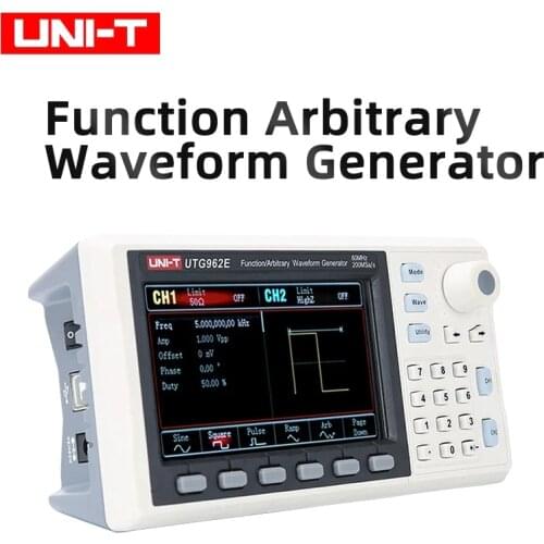UNI-T UTG962E Function Arbitrary Waveform Generator Signal Source Dual Channel 200MS/s 14-bit Frequency Counter 30Mhz 60Mhz