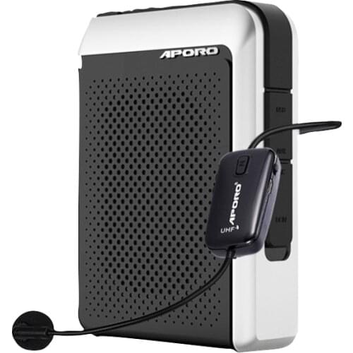 UHF Megaphone 30W Wireless Voice Amplifier 4000 mAh Big Power Bluetooth Mic Portable Headset Microphone Promotion Teaching Class