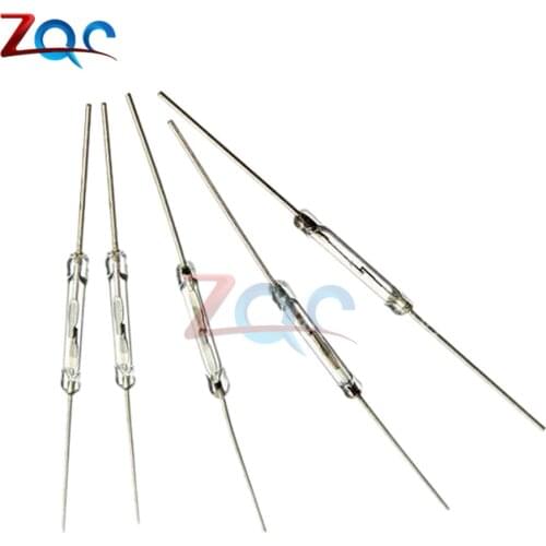 5PCS/Lot 2x14mm Reed Switch Reed Pipe Normally Open (N/O) Magnetic Induction Switch for Arduino