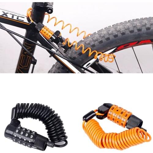 Bicycle Wire Combination Lock Bicycle Luggage Suitcase Portable 4 Digits Coil Lock Padlock Bike Accessory