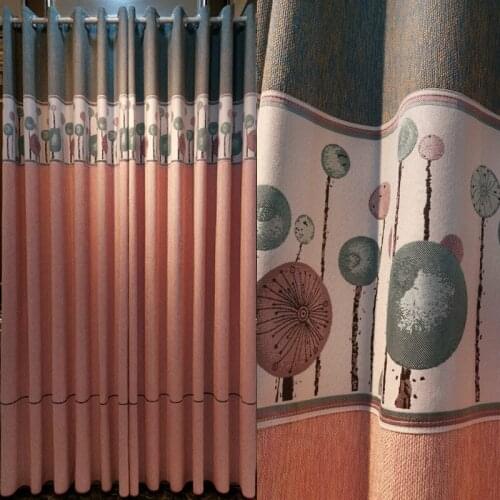 Modern Simple Linen Stitching Shading Curtains for Living Room Bedroom Chinese Curtain Tulle Classical Decoration Curtain Custom