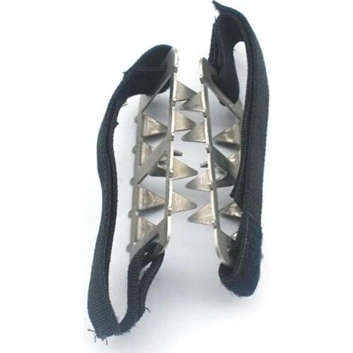 1Pair Ice Gripper Ice Climbing Spikes Grips 10/26Teeth Camping Crampon Shoes Outdoor Anti Cleats Slip Cover Climbing Accessoriy