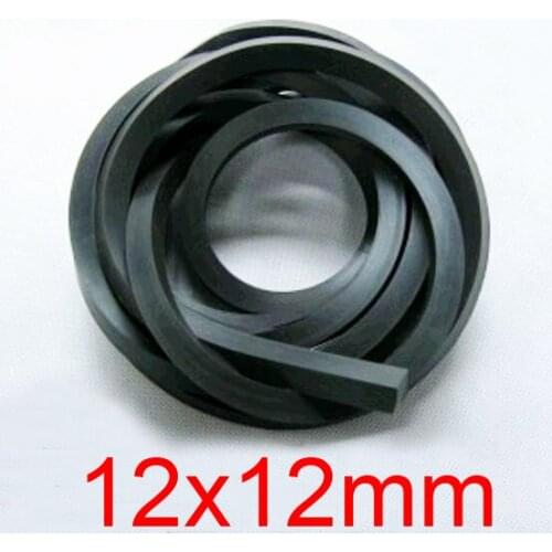 12x12mm 12mm Fluorine rubber strip,fluororubber bar,FKM FPM Viton sealing strip oil acid and alkali resistance heat-resistant
