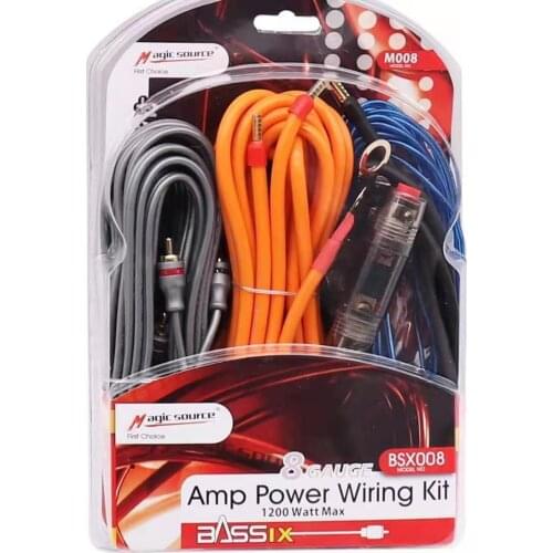 Fever Car Audio Modified Pure Copper Amplifier Speaker Audio Signal Cable Wire Subwoofer Amplifier Set Line No. 8 Lazy Set Line