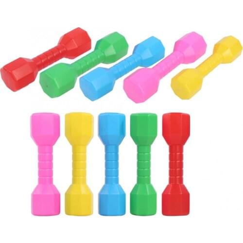 10Pcs Children Dumbell Outdoor Plastic Kids Performance Dancing Tool Sport Exercise Toy Weightlifting Dumbbell Equipment