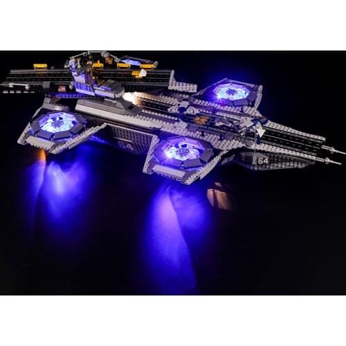 LED light up Kit For The SHIELD Helicarrier 76042 Super Heroes Building Blocks Bricks (Only LED Light, No Block Kit)