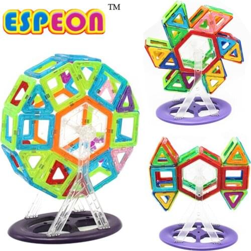 Espeon Mini Size 3D DIY Magnetic Building Blocks Ferris Wheel Brick Designer Bricks Toys For Children Best Gifts