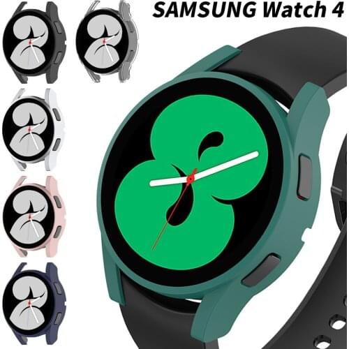Matte Case for Samsung Watch 4 40mm 44mm, Hard PC Bumper Protective Cover Frame for Watch4 accessories protection