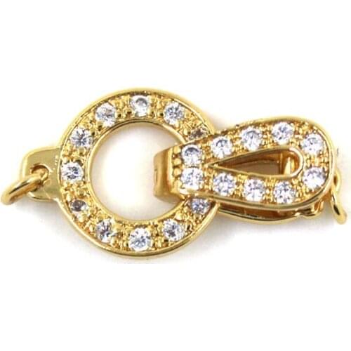 Copper Connection Gold Plated Clasps Accessories DIY Jewelry Making Findings For Handmade Woman Pearl Necklace Bracelet Gifts