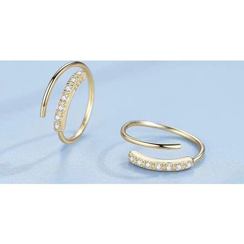 Fashion Dainty Hoop Earrings Inlay Small Zircon Minimalism Gold Jewelry For Women Wedding Elegant Accessory Best Birthday Gifts