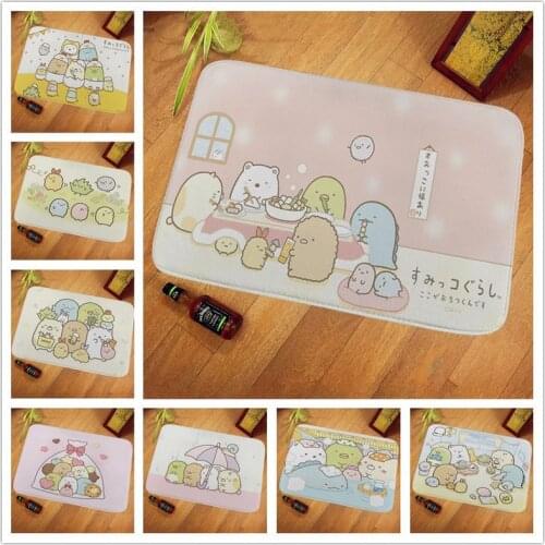 Cartoon Sumikko Gurashi Rugs Household Anti-Slip Baby Crawling Mats Lovely Animals Corner Bio Water Absorption Plush Carpet New
