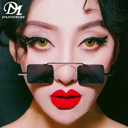 DM PERFECTIONISM Punk Style Small Frame Fashion Sunglasses Vintage Motorcycle Sunglasses